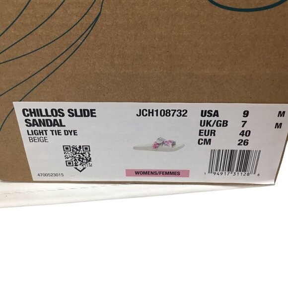 Chaco Chillos Slide Sandals NIB NEW Light Tie Dye Dyed Size 9 Comfort Walking - Picture 8 of 8